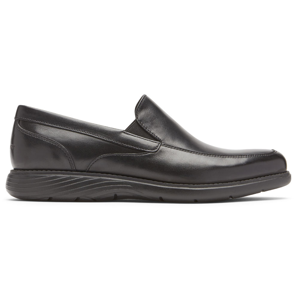 Rockport Mens Garett Venetian - Loafers Black - YXI587490